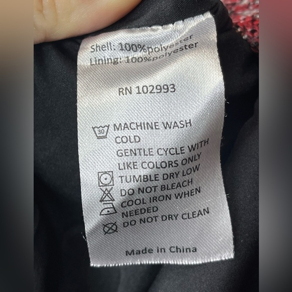 Adam Lippes Collective Women’s 10 Red Tweed Midi Sleeveless Sheath Dress - Picture 8 of 12